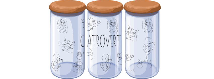 Catrovert Glass Can [Bamboo Lid + Glass Straw]